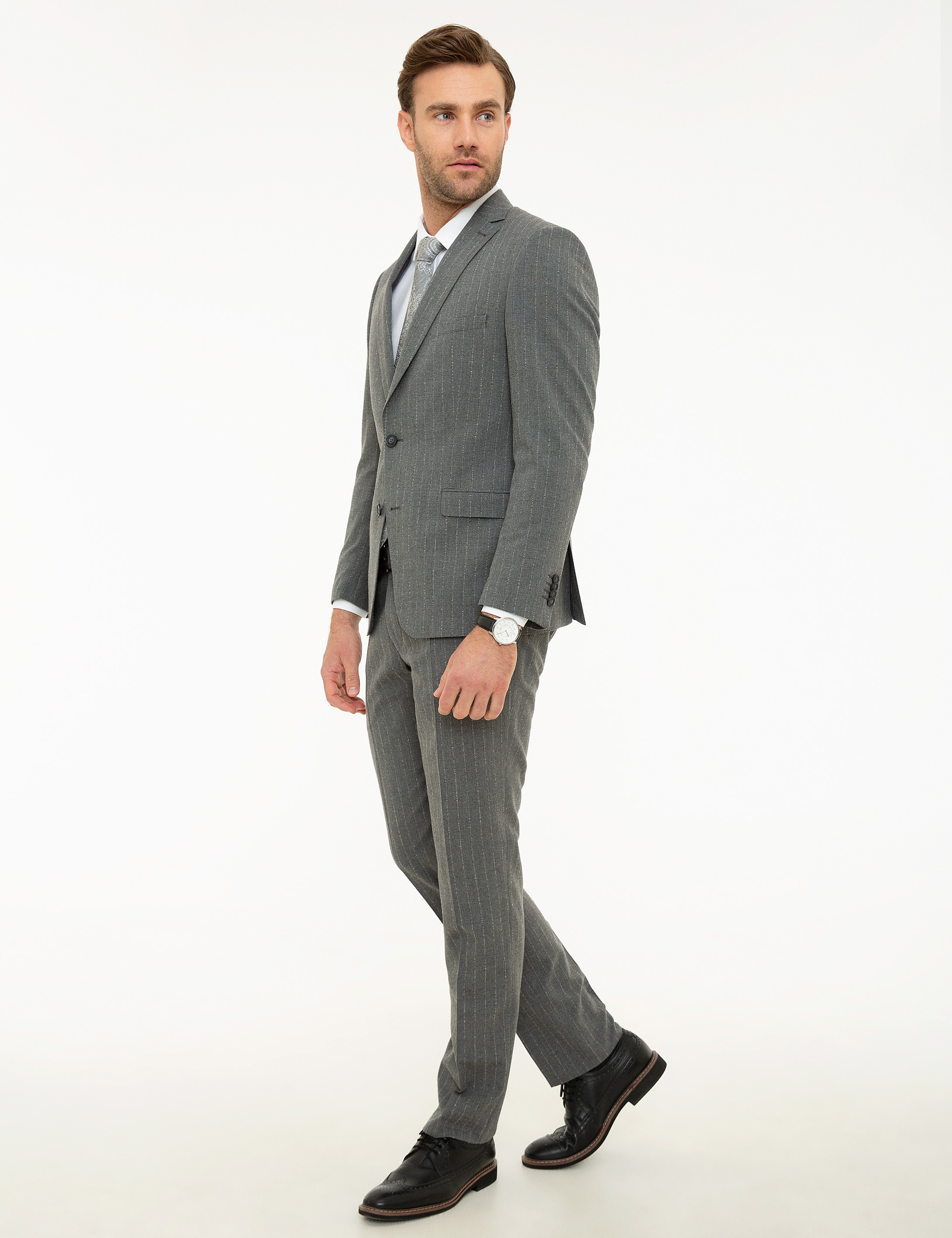Füme Slim Fit Takım Elbise