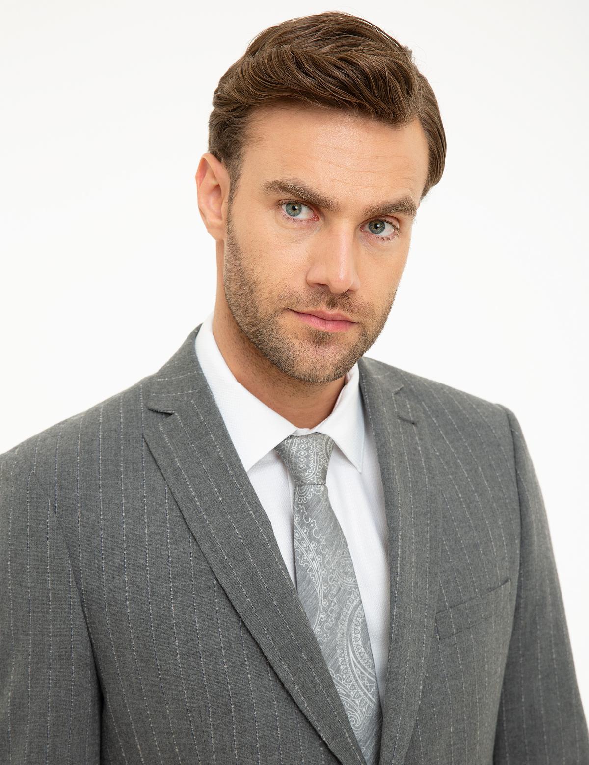 Füme Slim Fit Takım Elbise - 50217626083