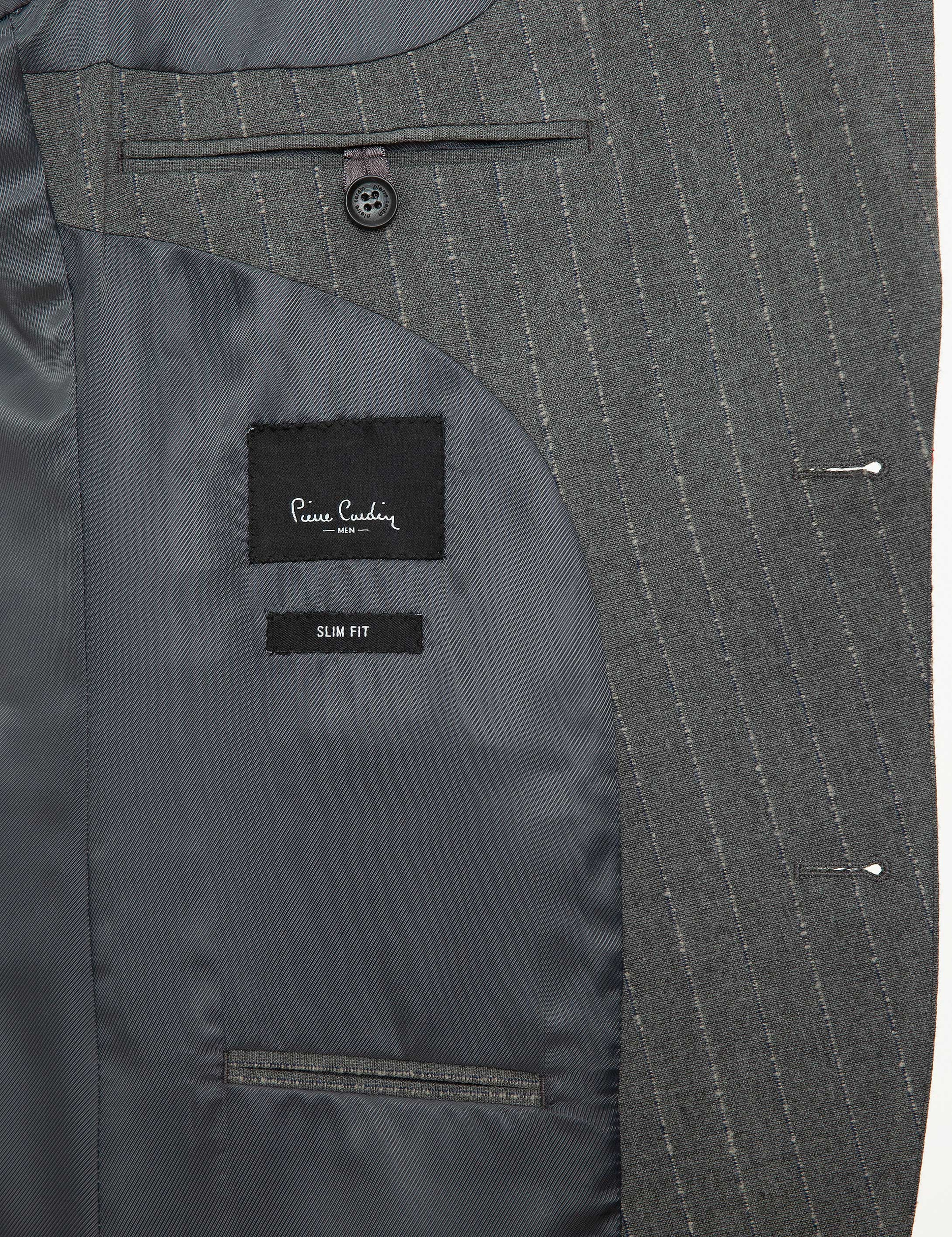 Füme Slim Fit Takım Elbise - Image 6