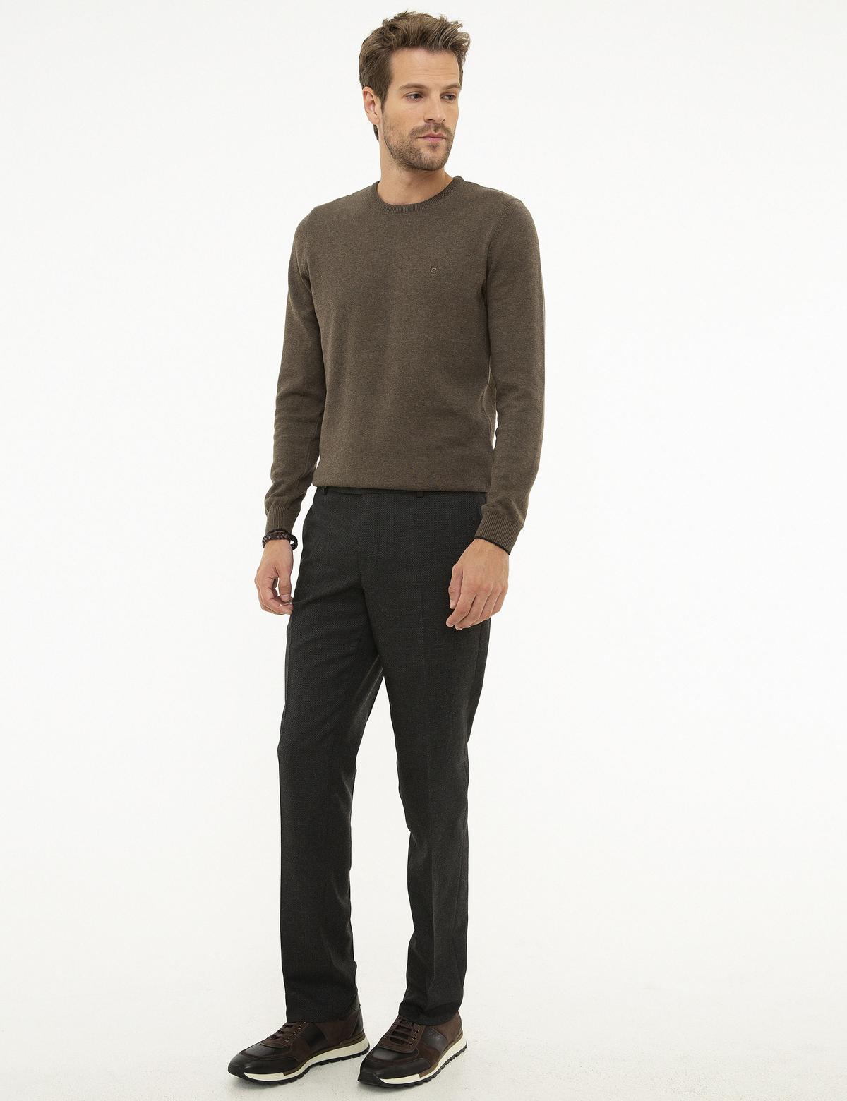 Siyah Slim Fit Kumaş Pantolon - 50217630009