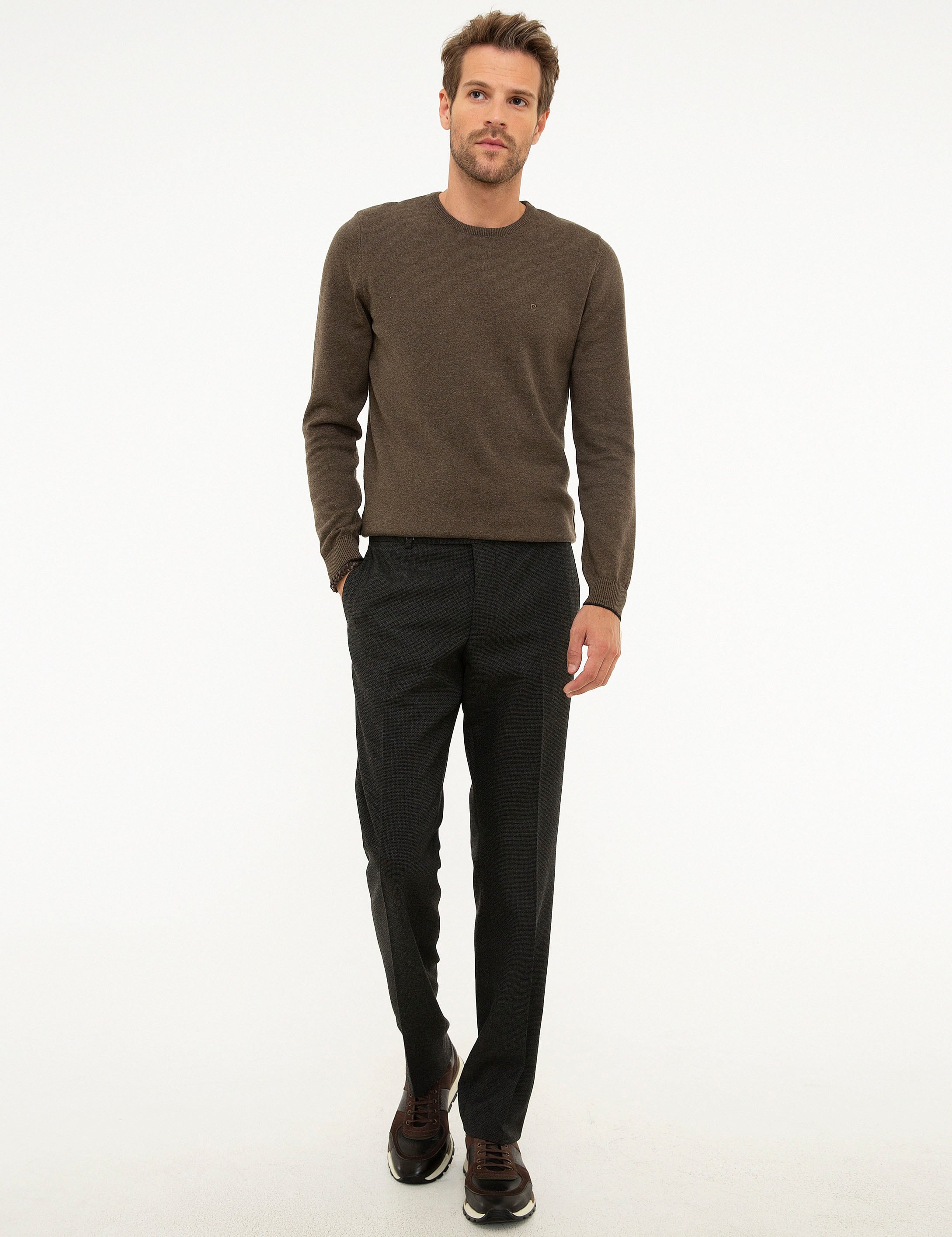 Siyah Slim Fit Kumaş Pantolon