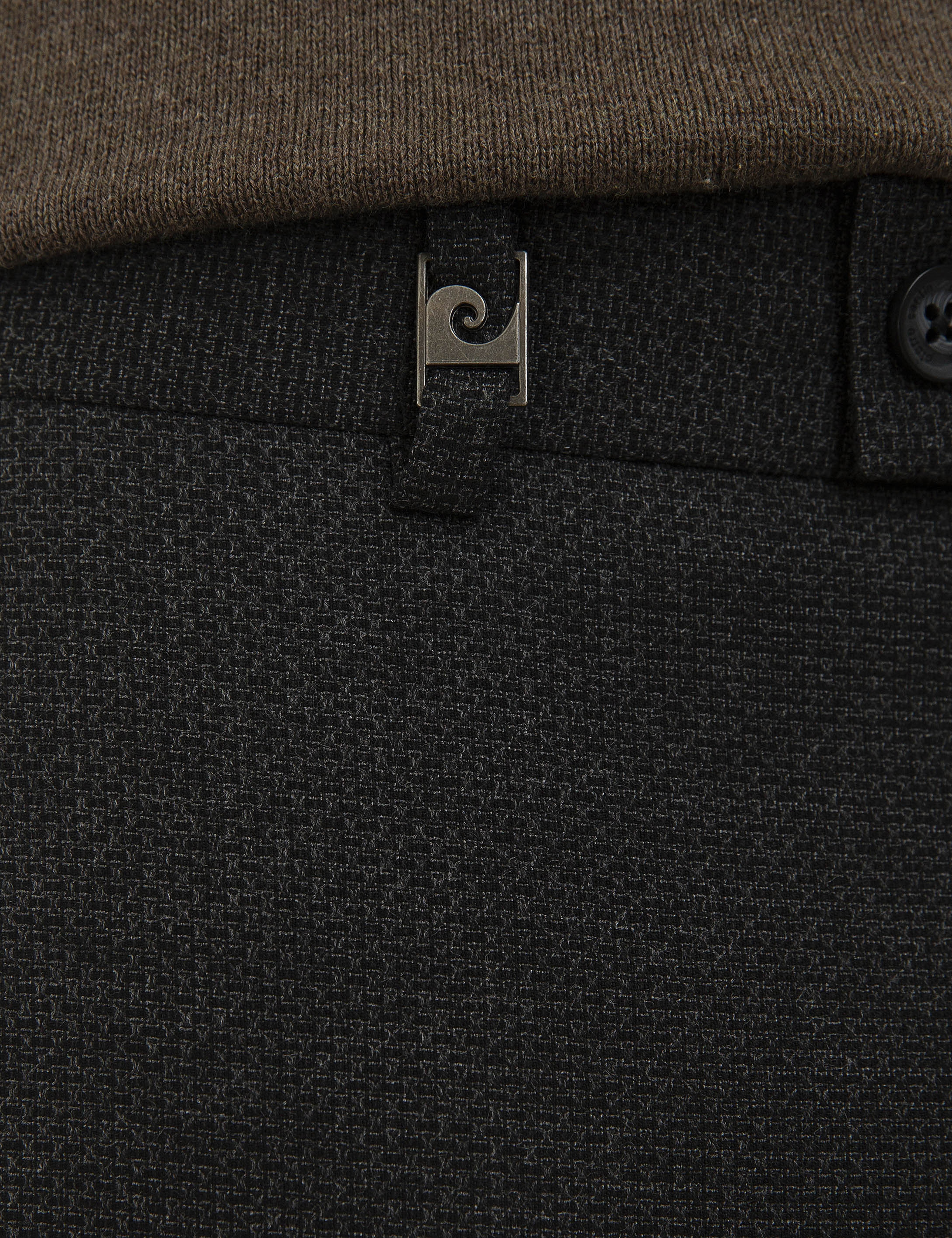 Siyah Slim Fit Kumaş Pantolon - Image 4