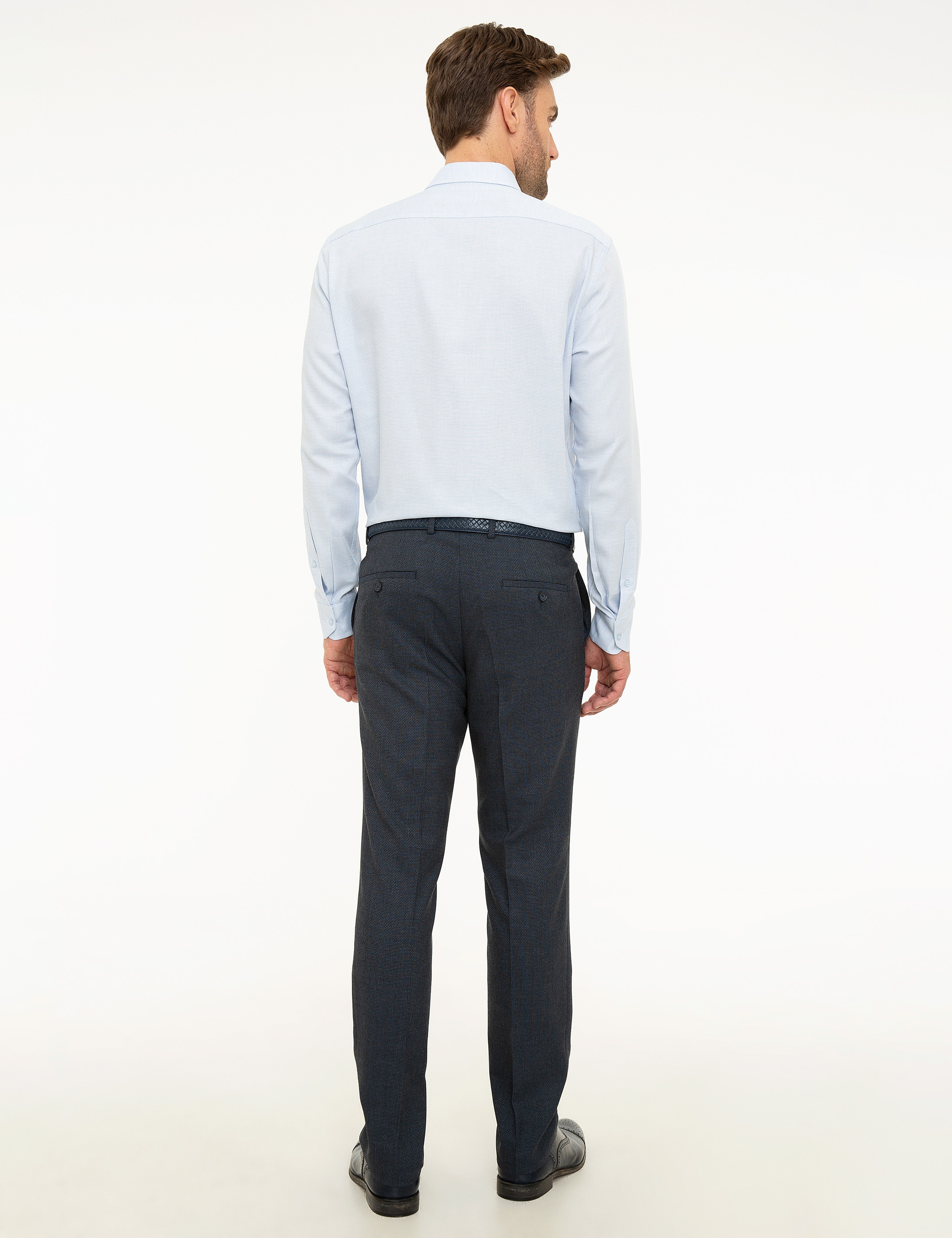 Lacivert Slim Fit Kumaş Pantolon