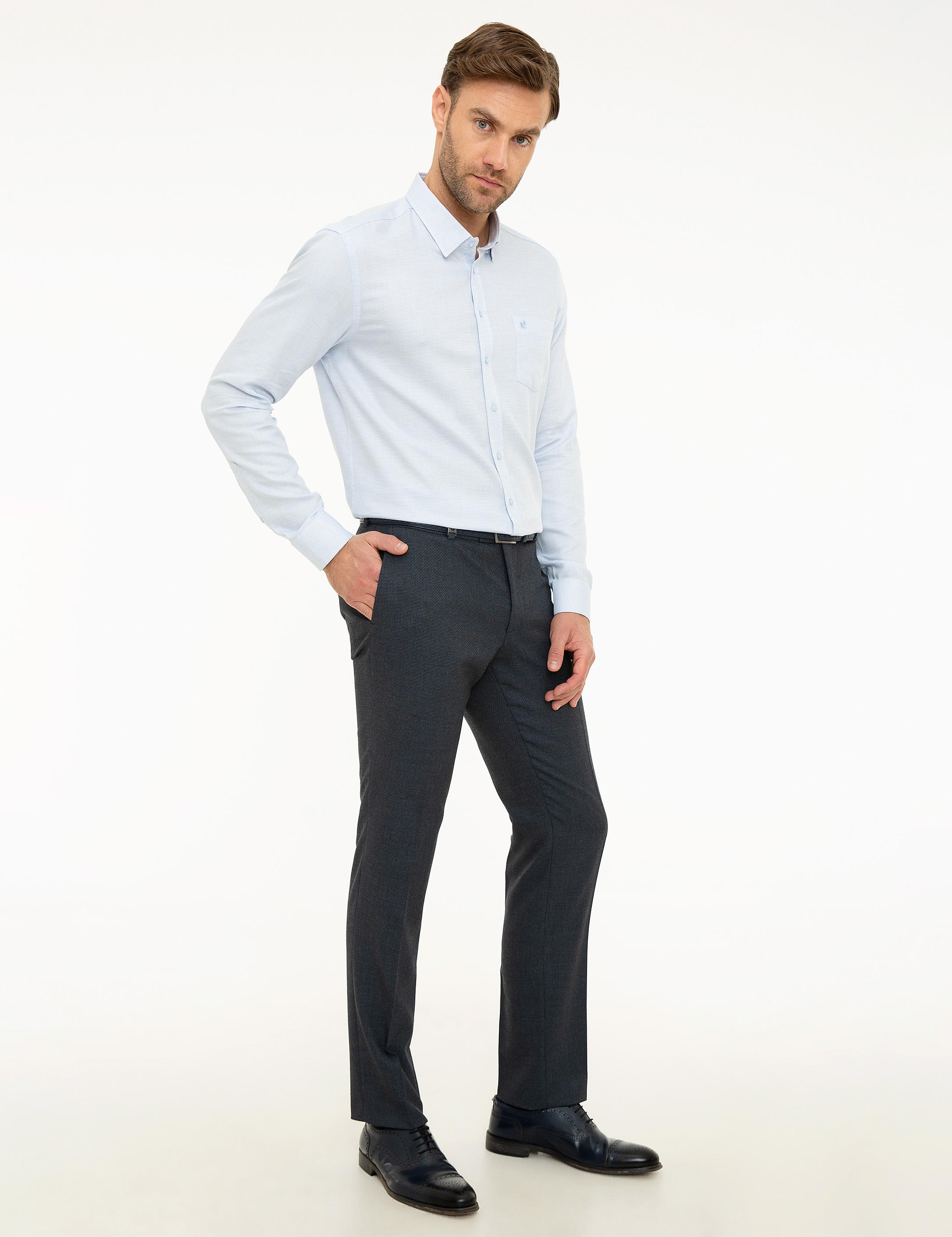 Lacivert Slim Fit Kumaş Pantolon