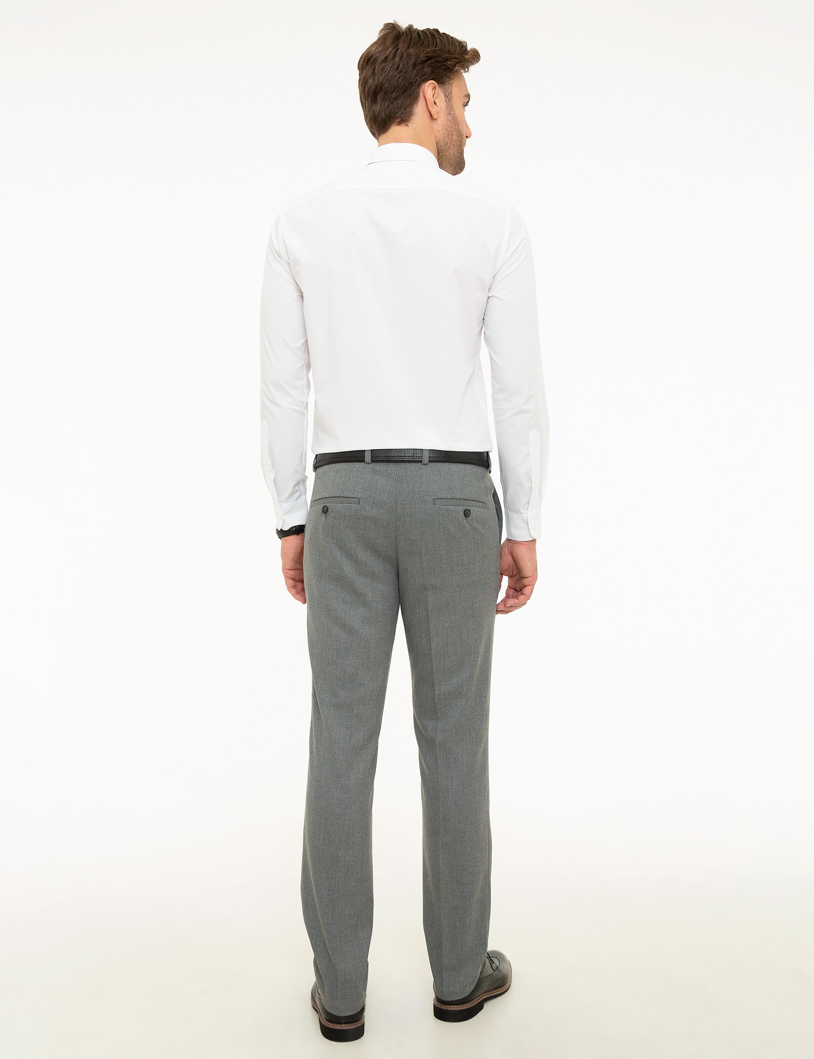 Gri Slim Fit Pantolon