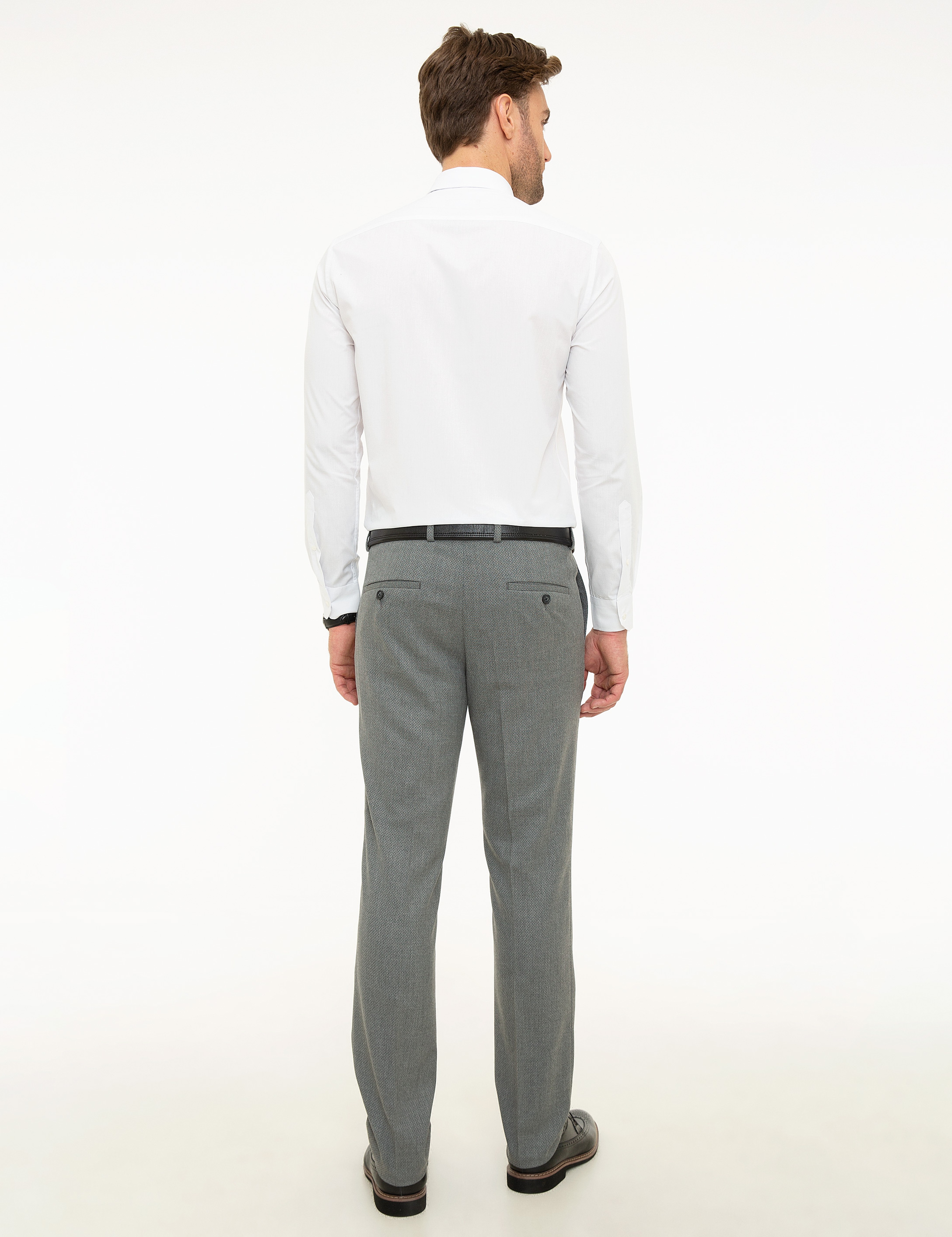 Gri Slim Fit Pantolon - Image 3