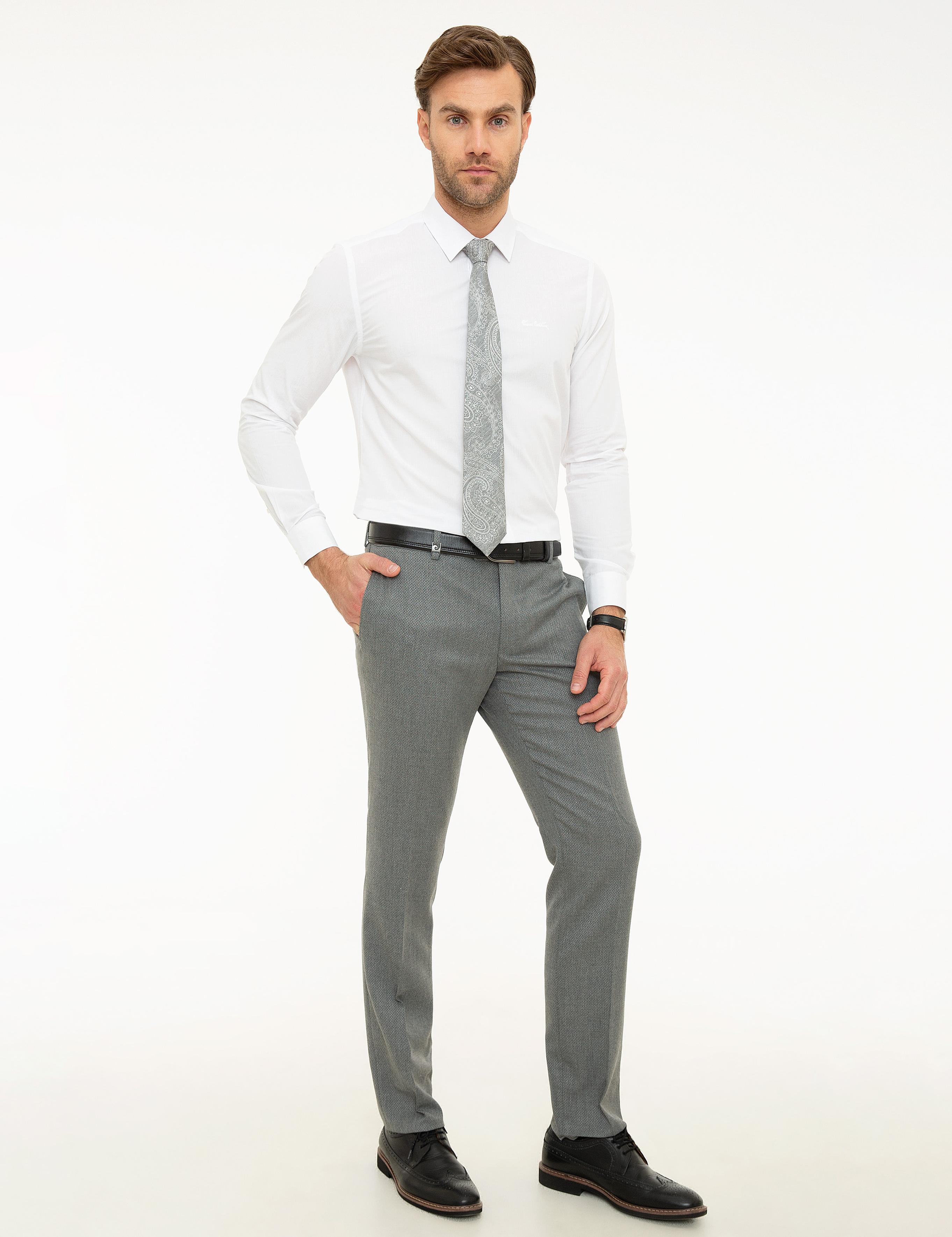 Gri Slim Fit Pantolon