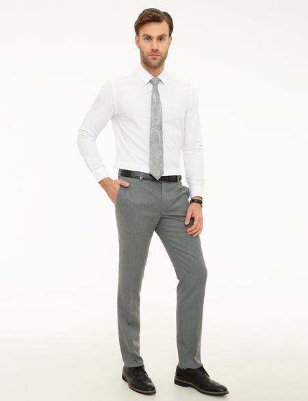 Gri Slim Fit Pantolon - 50217630075