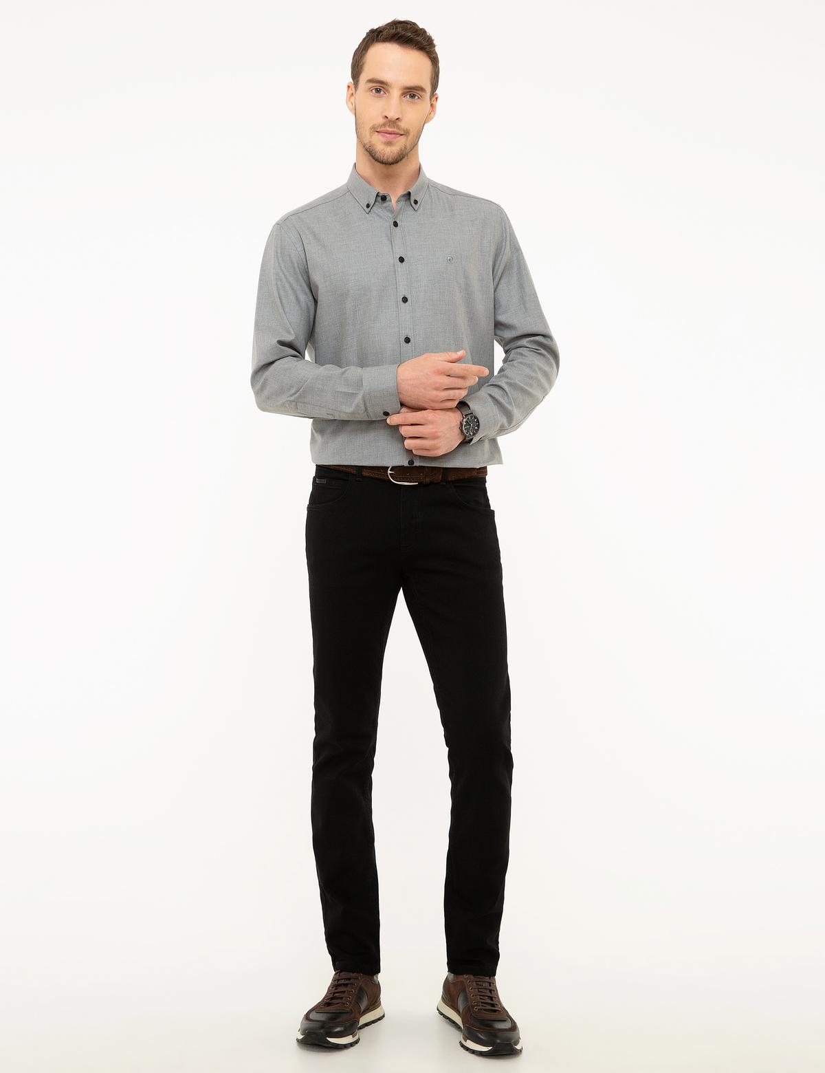 Siyah Slim Fit Jean Pantolon