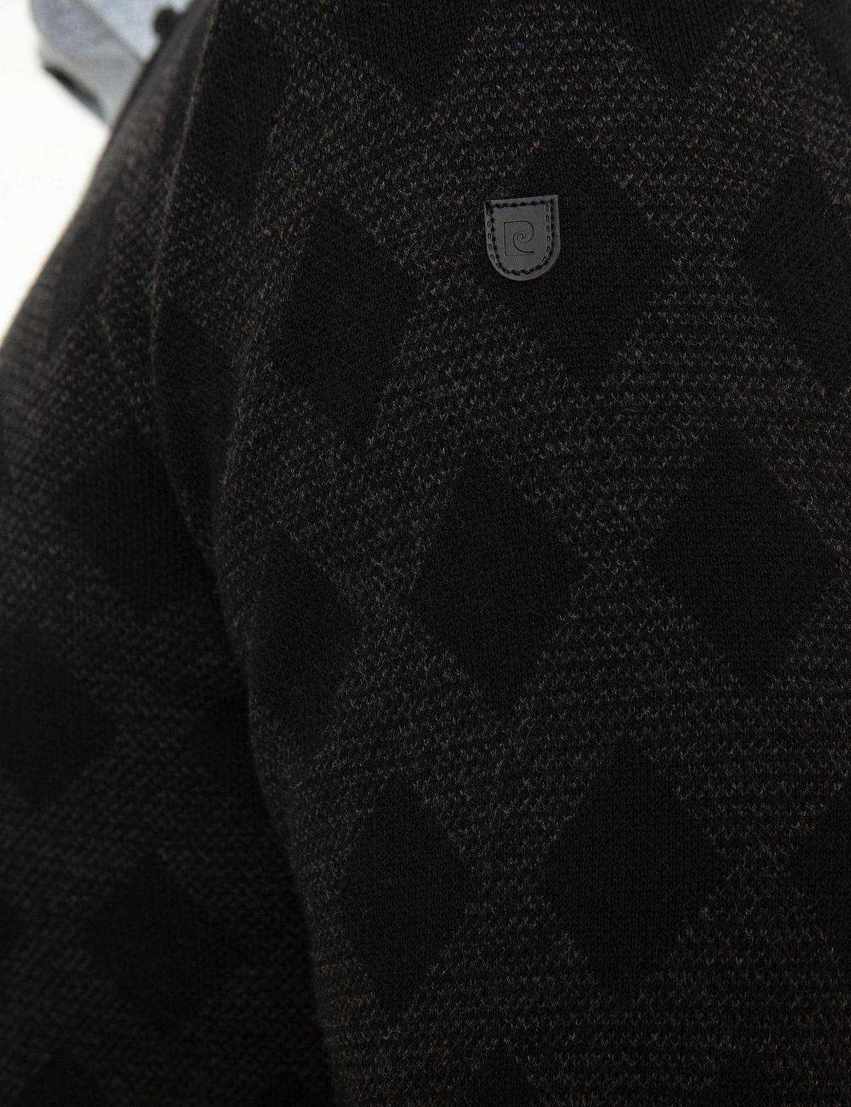 Siyah Slim Fit Triko Kazak - 50218097001