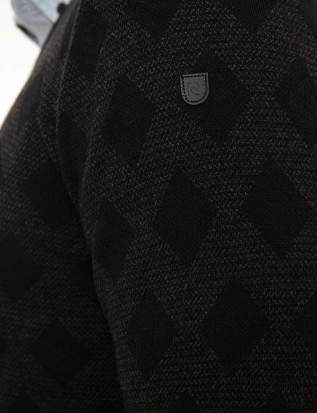 Siyah Slim Fit Triko Kazak - 50218097001