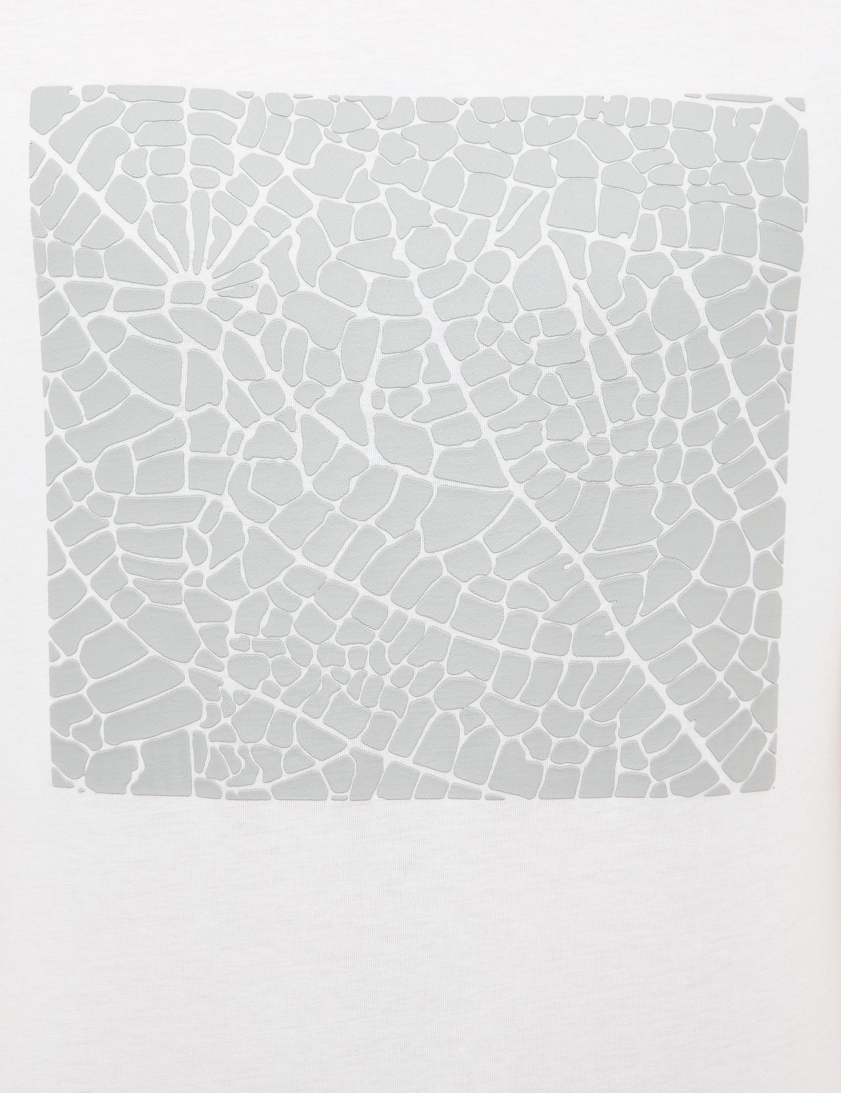 Beyaz Slim Fit Bisiklet Yaka Tişört