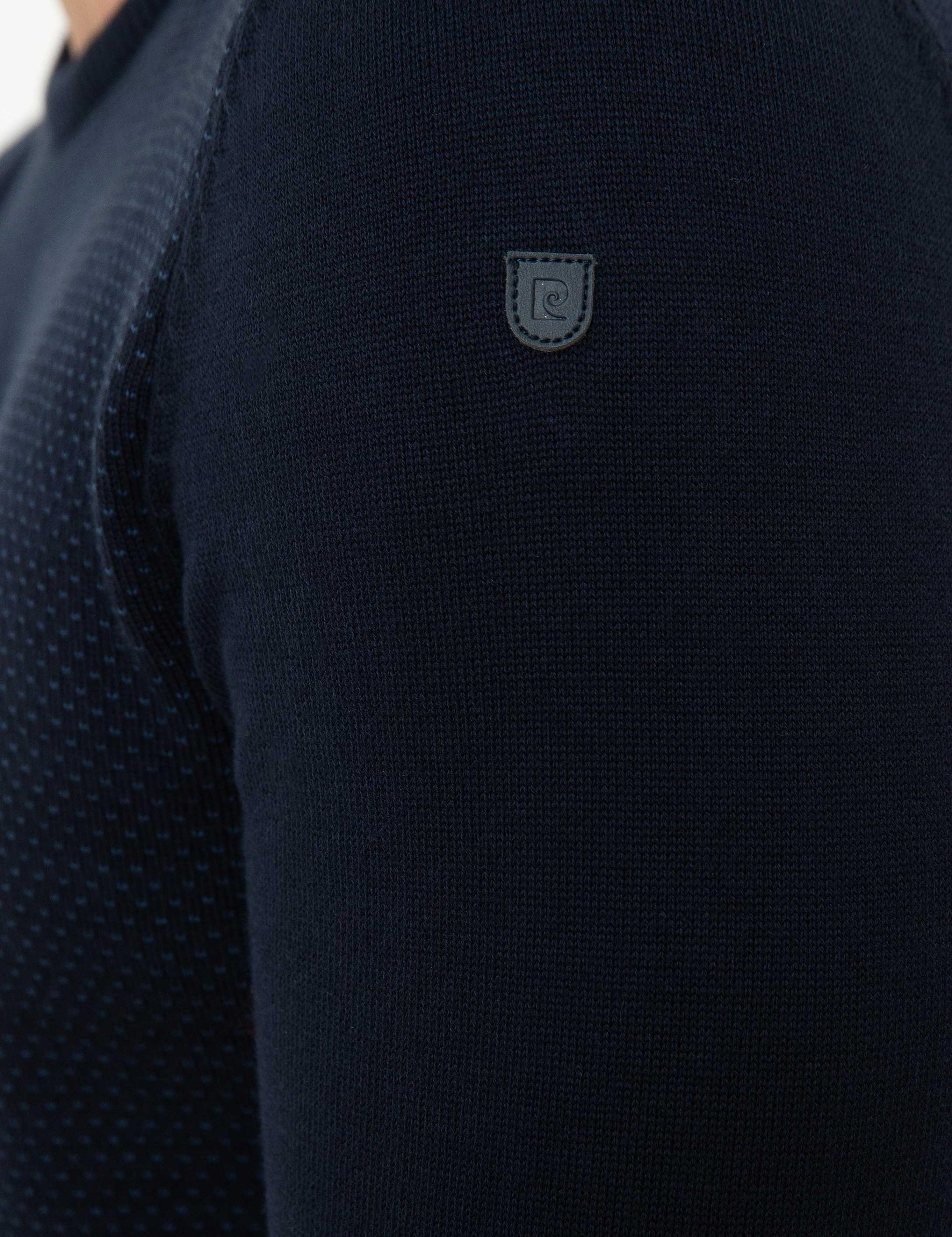 Koyu Lacivert Slim Fit Triko Kazak