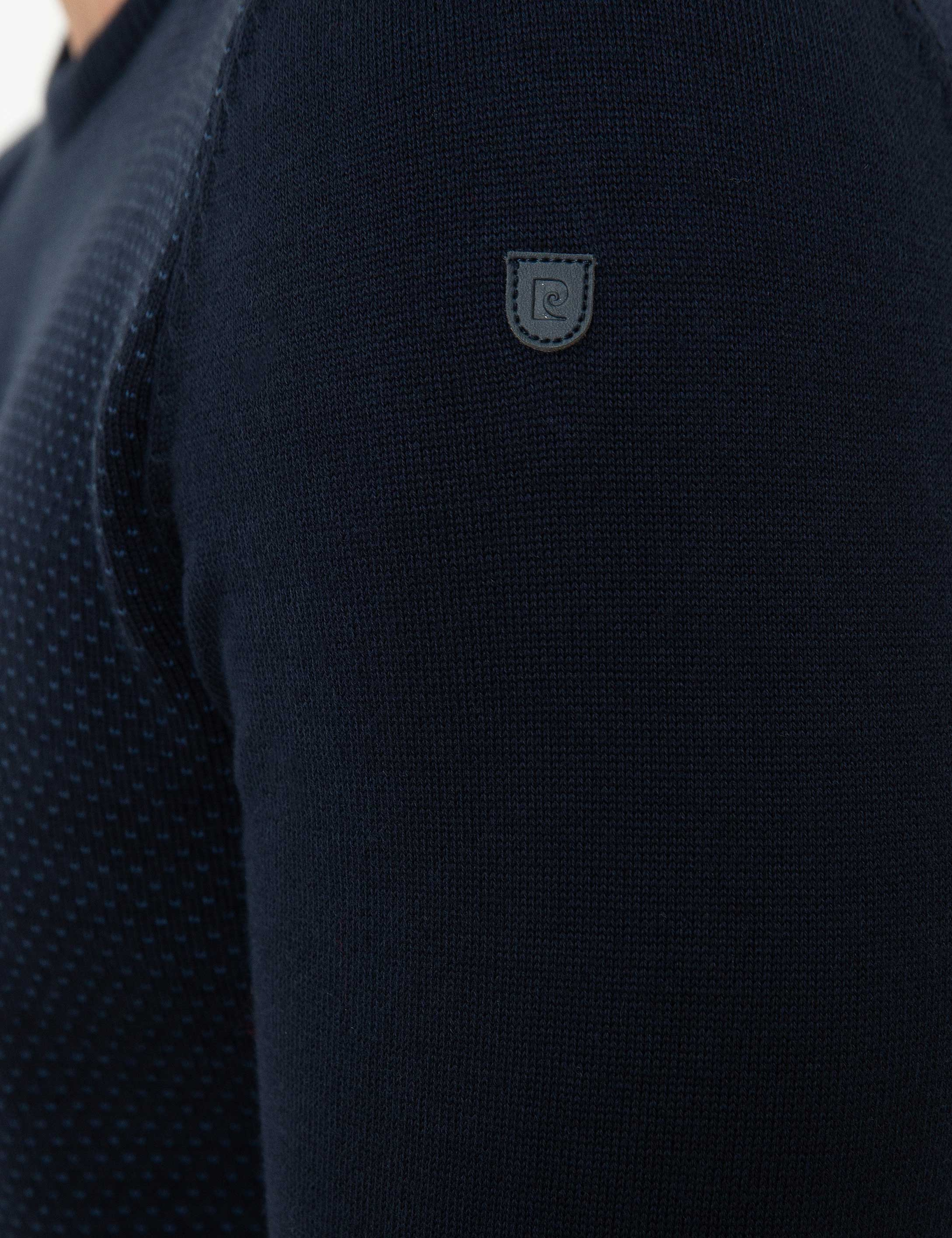 Koyu Lacivert Slim Fit Triko Kazak