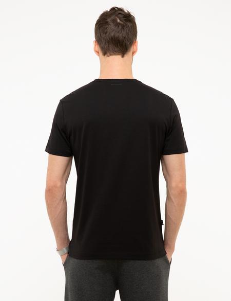 Siyah Slim Fit Tişört - 50218102001