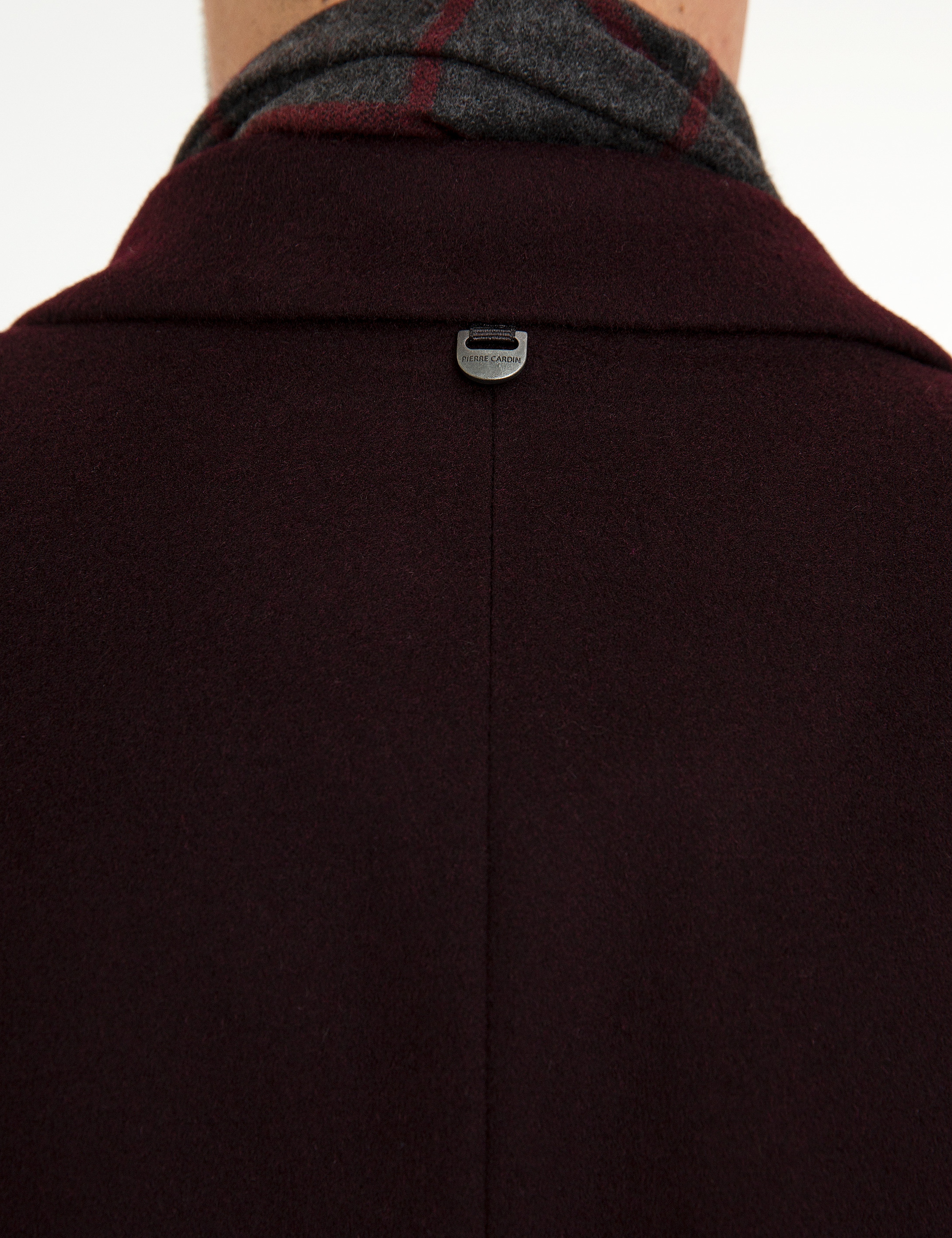 Bordo Ex. Slim Fit Kaşe Kaban - Image 6