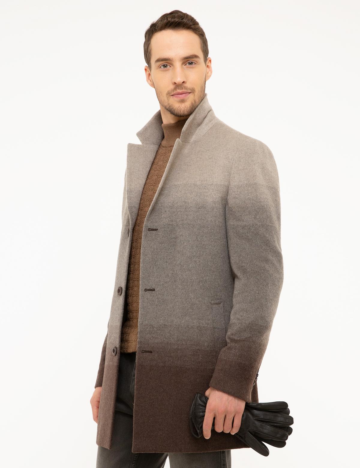 Açık Kahverengi Ex.Slim Fit Kaban - 50215112004