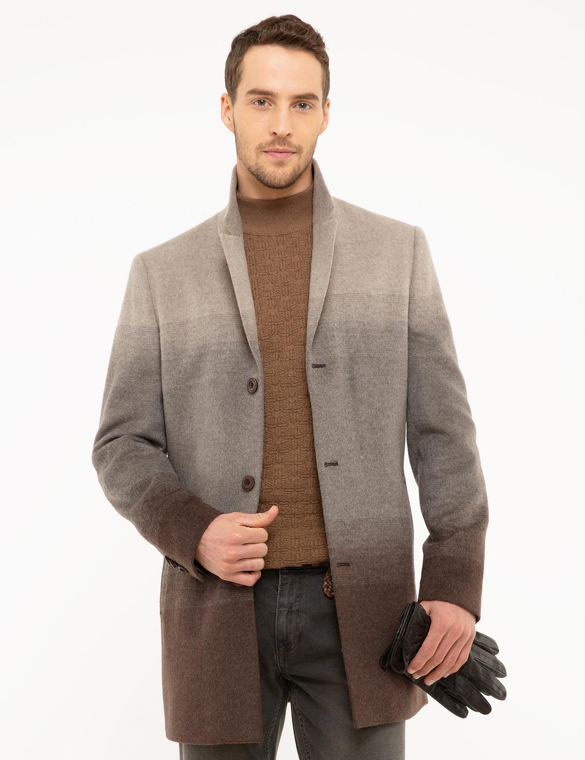 Açık Kahverengi Ex.Slim Fit Kaban