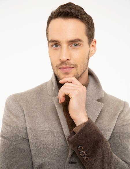 Açık Kahverengi Ex.Slim Fit Kaban - 50215112004