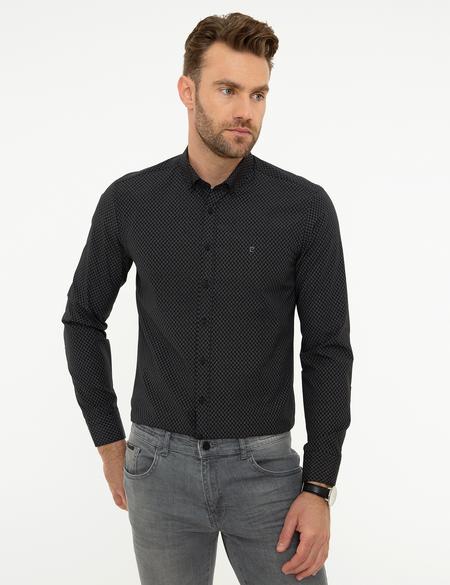 Siyah Slim Fit Gömlek - 50218295020