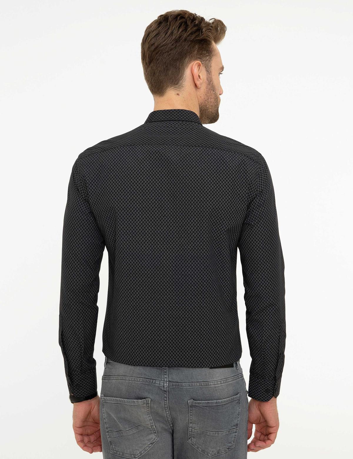 Siyah Slim Fit Gömlek - 50218295020