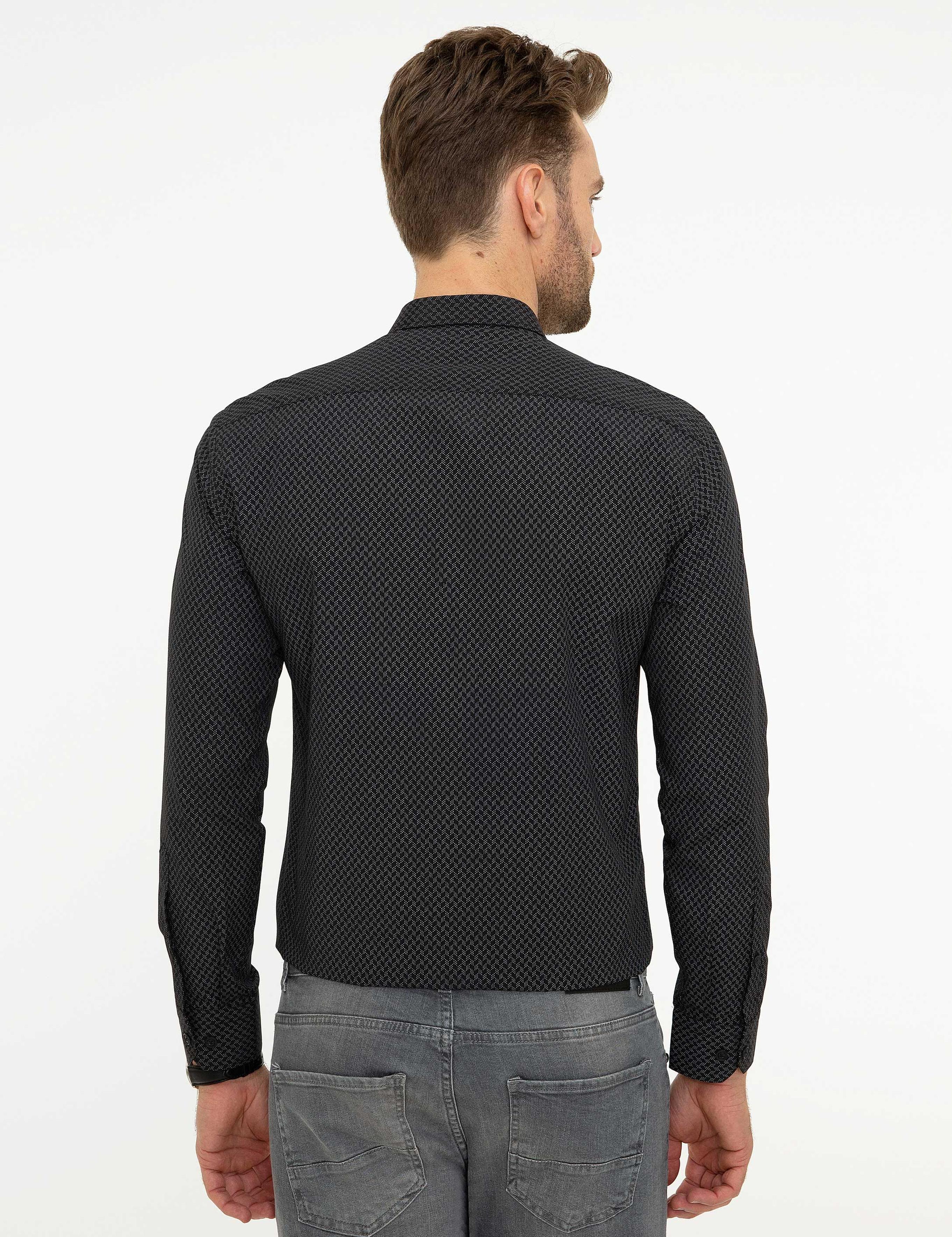 Siyah Slim Fit Gömlek