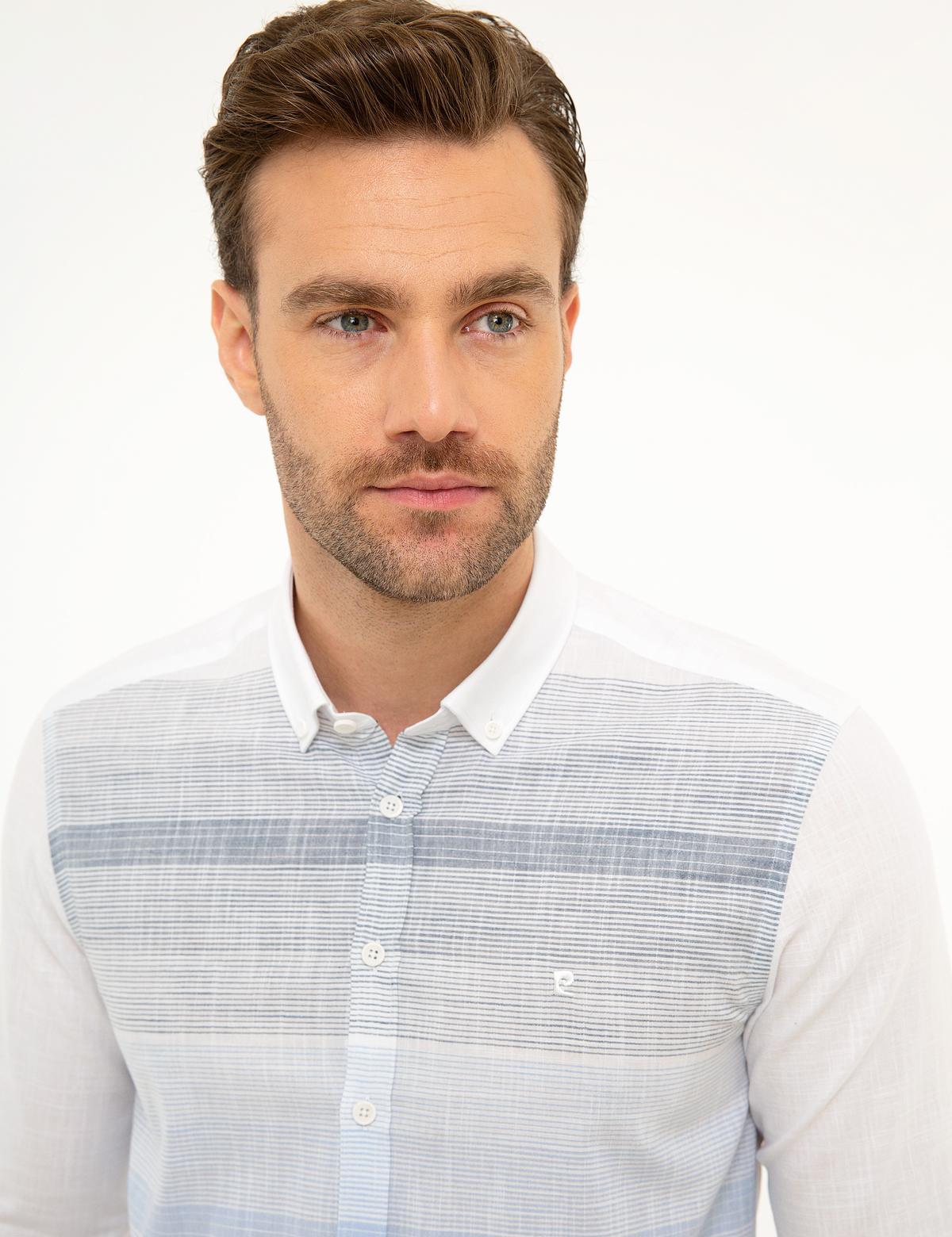 Mavi Slim Fit Gömlek