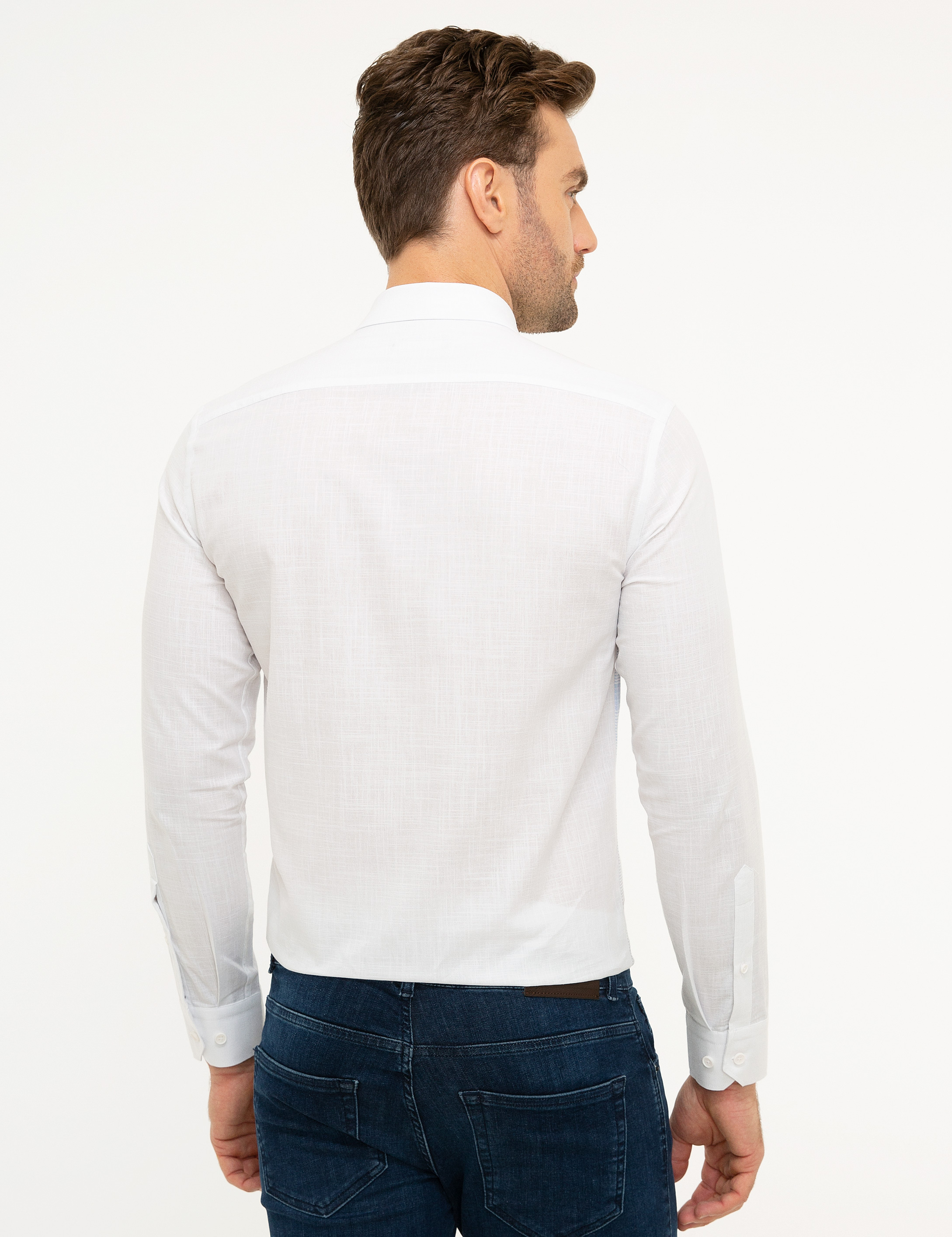 Mavi Slim Fit Gömlek