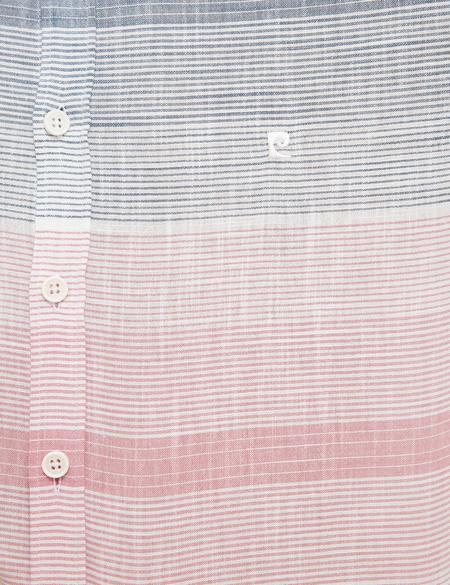 Bordo Slim Fit Uzun Kollu Gömlek - 50216663009