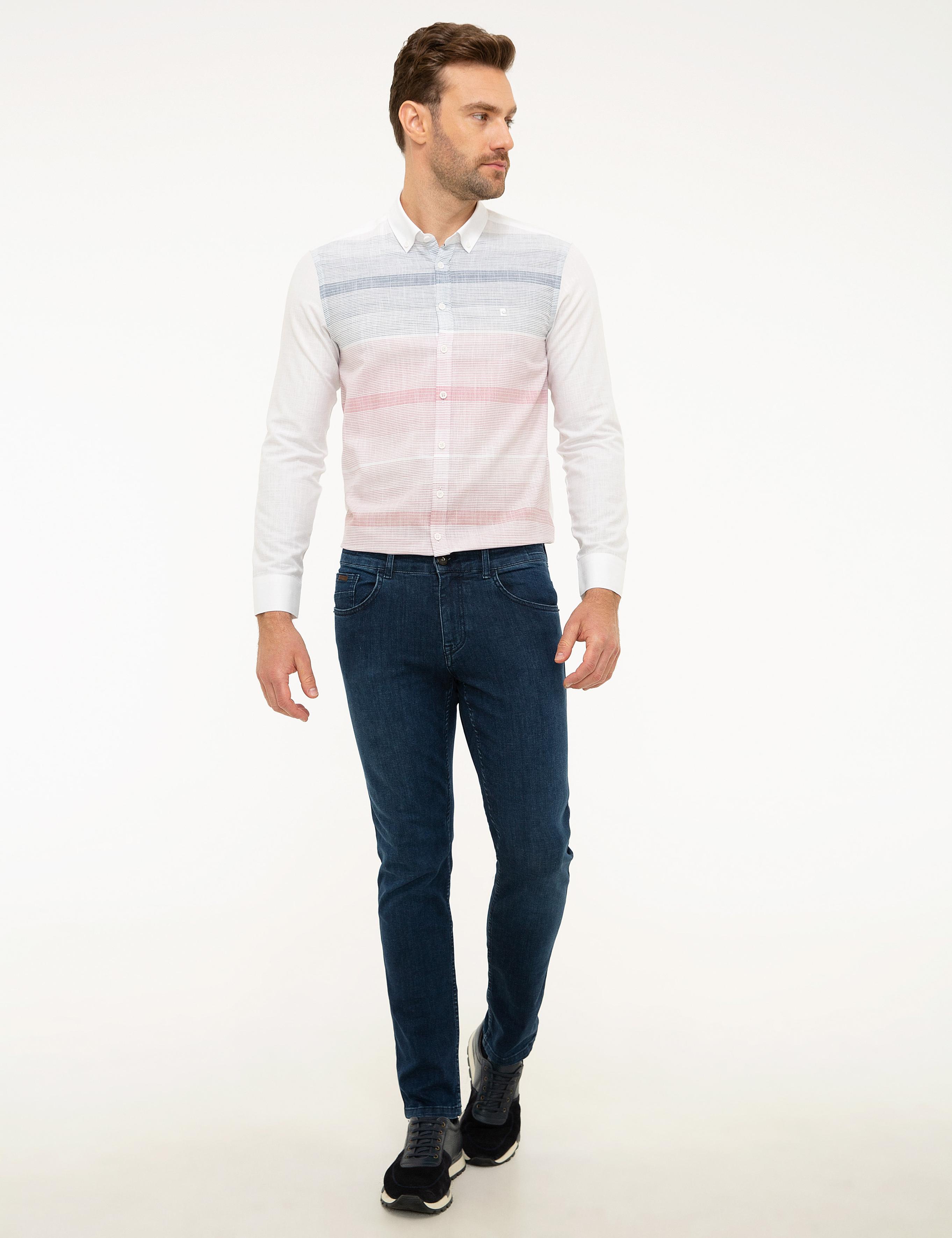 Bordo Slim Fit Uzun Kollu Gömlek