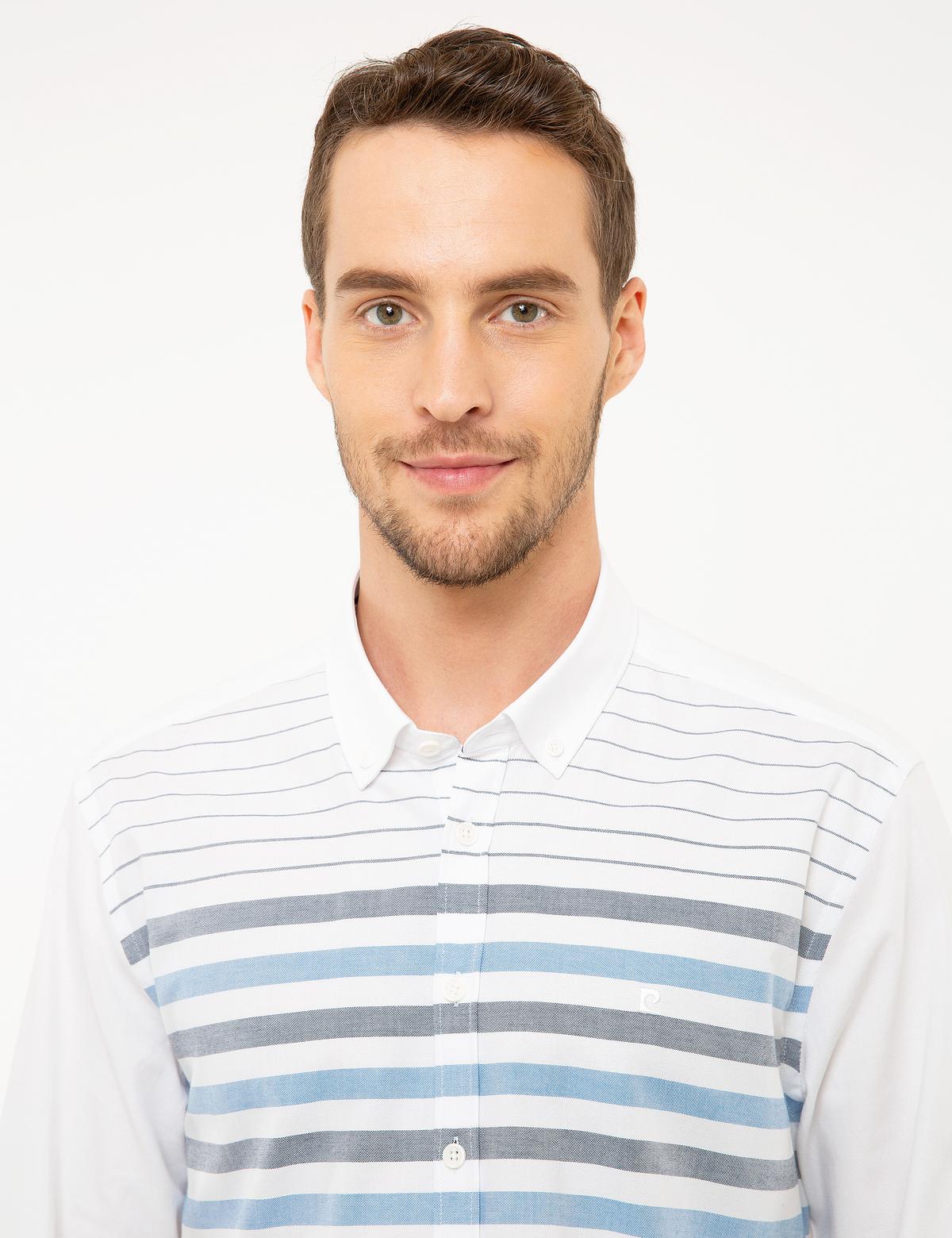 Lacivert Slim Fit Uzun Kollu Gömlek - 50216678001