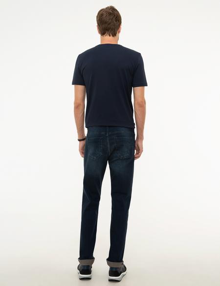 Lacivert Slim Fit Jean Pantolon - 50218098008
