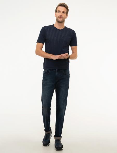 Lacivert Slim Fit Jean Pantolon - 50218098008