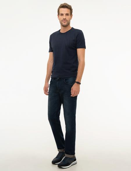 Lacivert Slim Fit Jean Pantolon - 50218098008