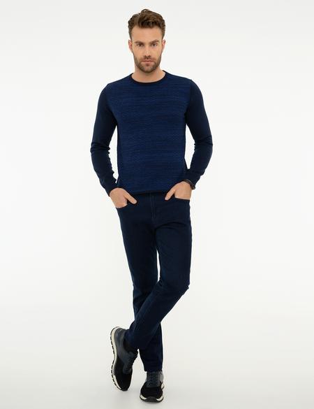 Lacivert Slim Fit Triko Kazak - 50218129001