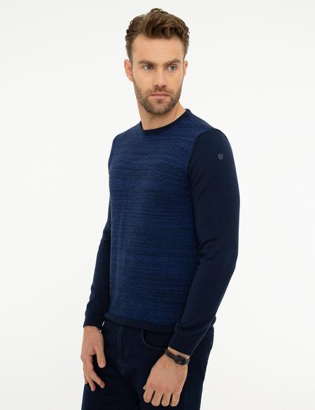 Lacivert Slim Fit Triko Kazak - 50218129001