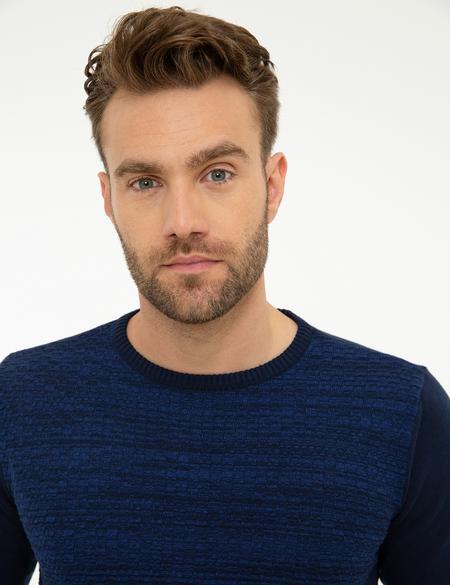 Lacivert Slim Fit Triko Kazak - 50218129001