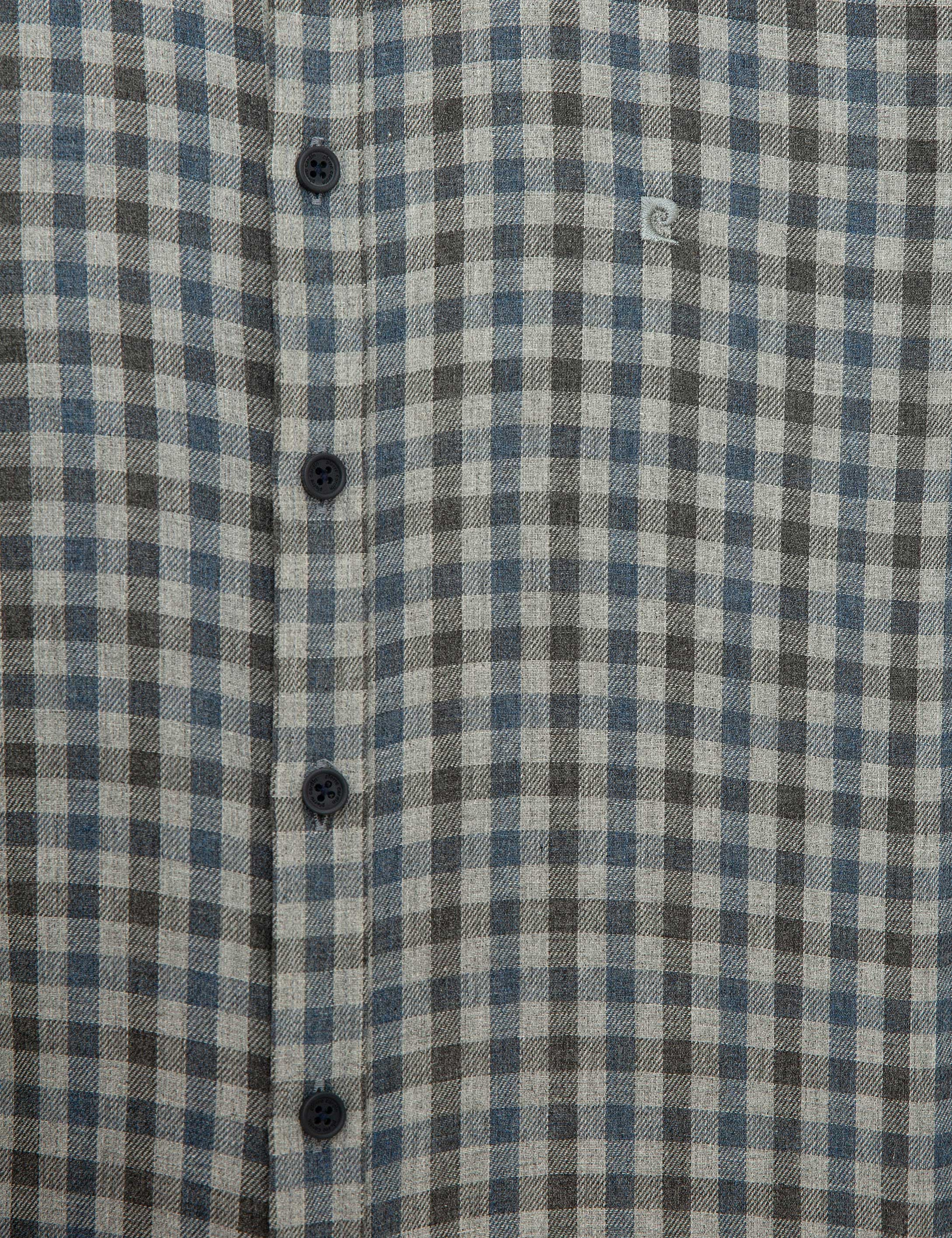 Gri Slim Fit Gömlek - Image 5