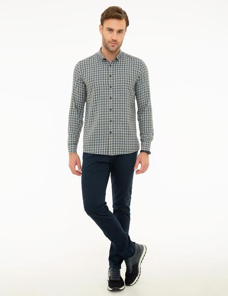 Gri Slim Fit Gömlek - 50218362005