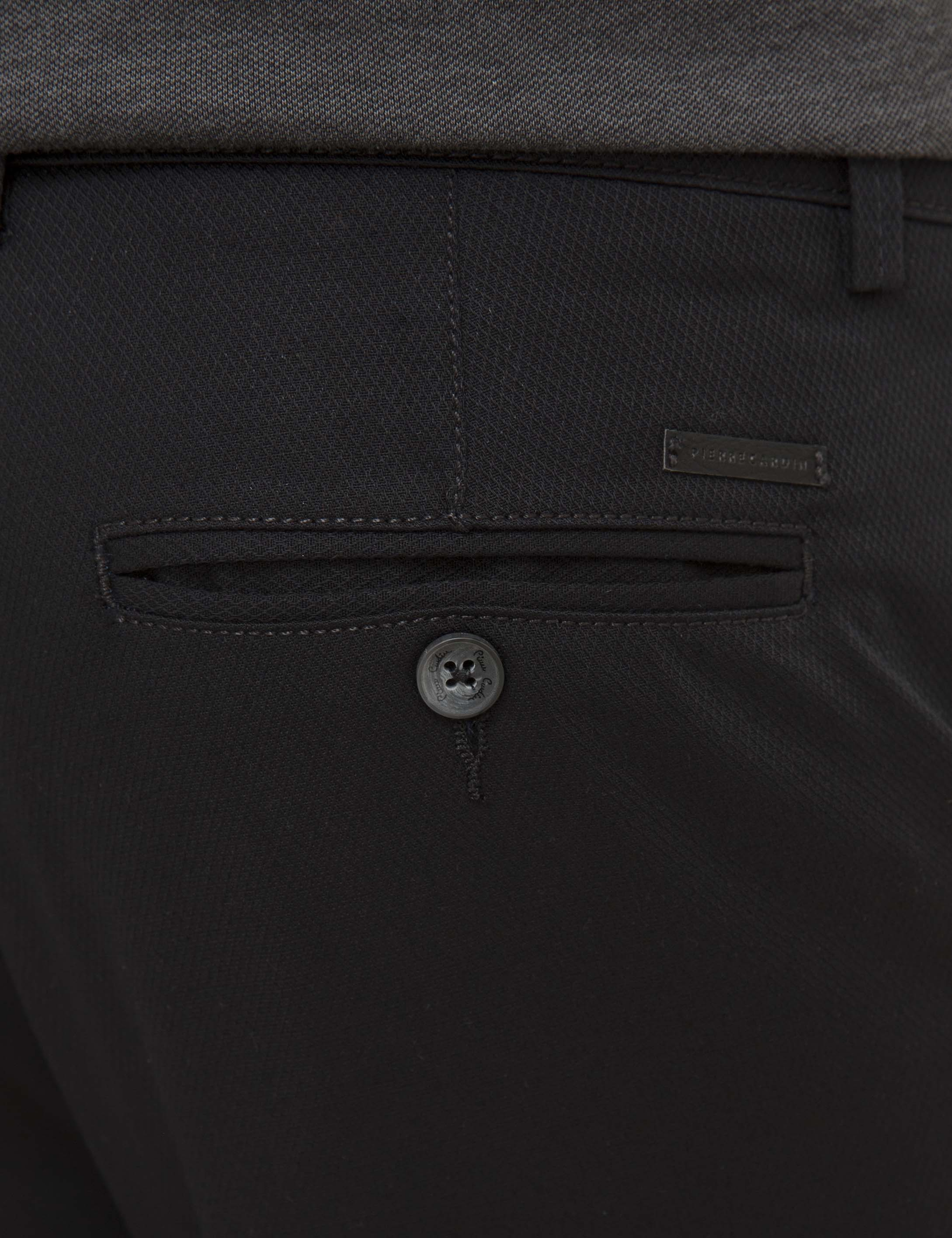 Siyah Regular Fit Chino Pantolon - Image 4