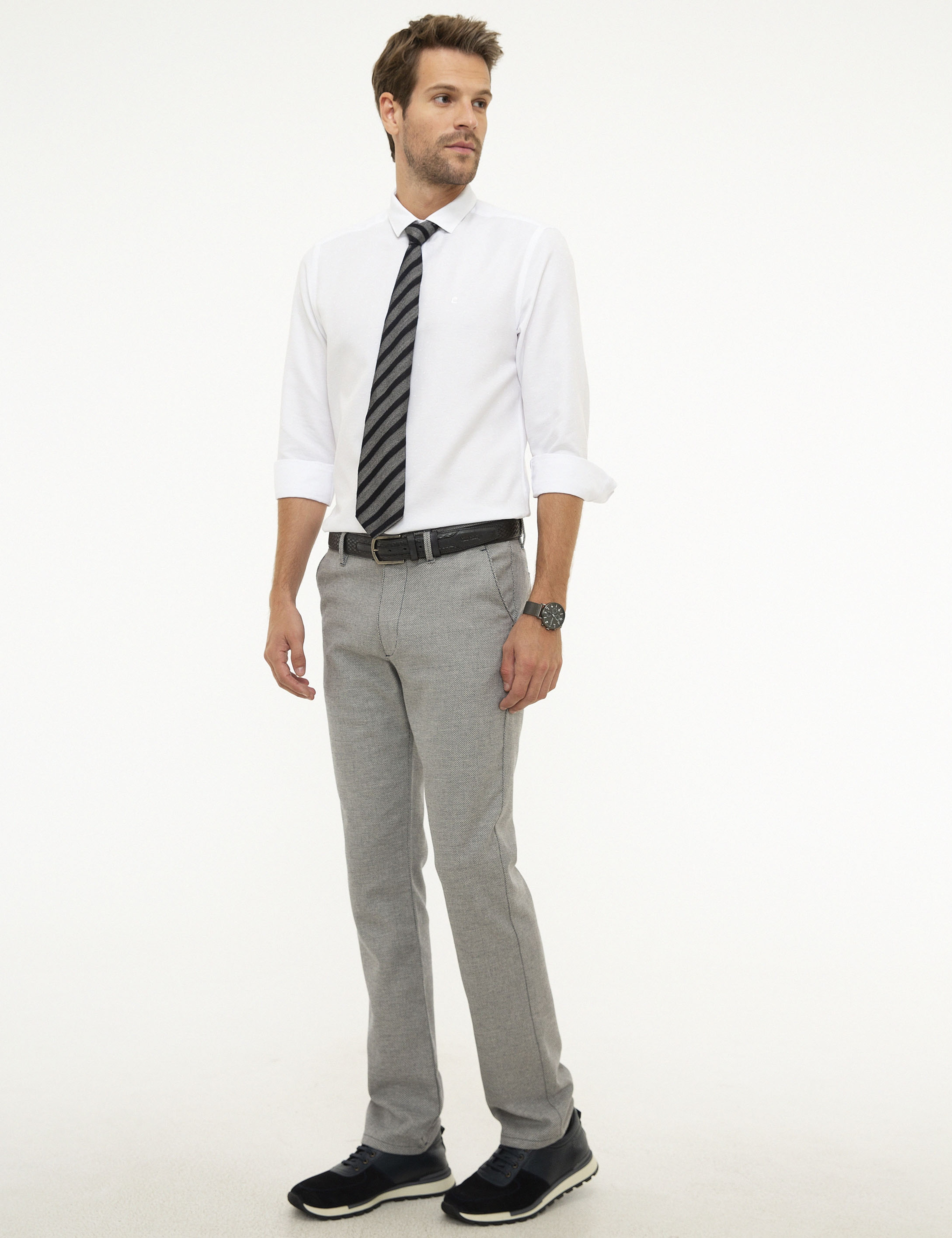 Lacivert Regular Fit Chino Pantolon