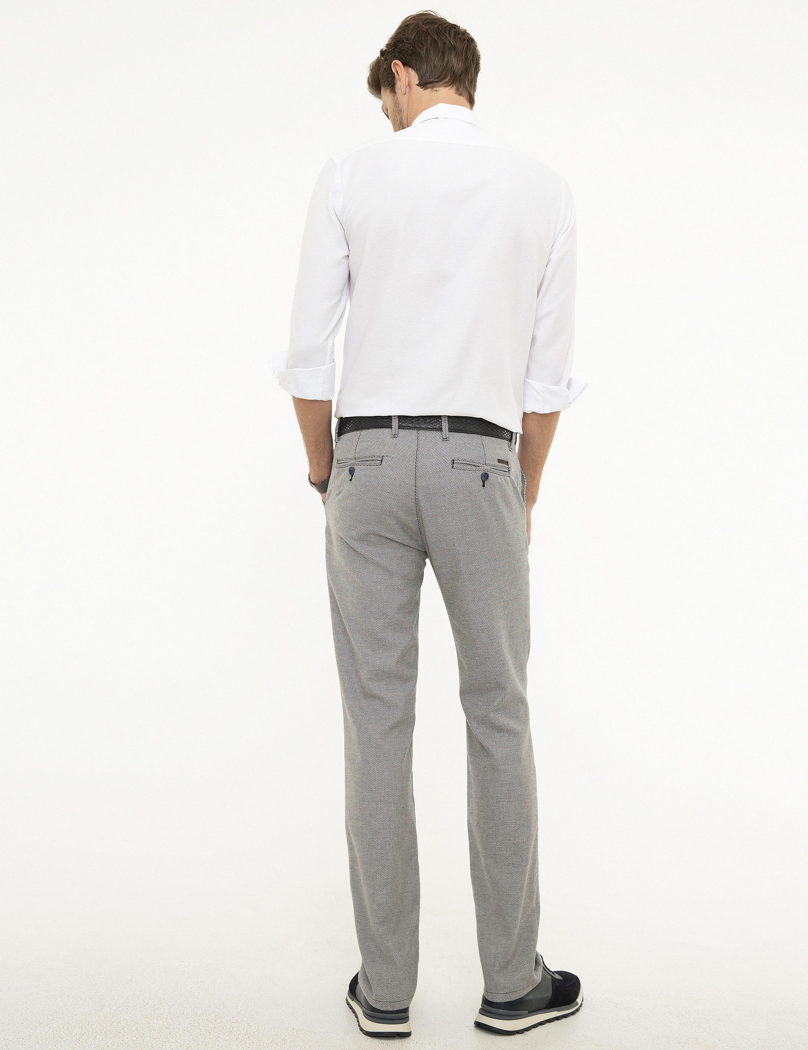 Lacivert Regular Fit Chino Pantolon