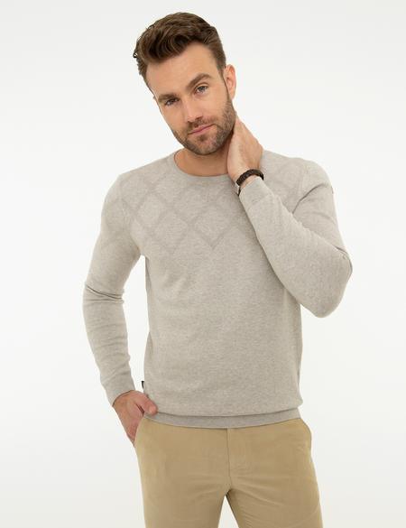 Kahverengi Triko Kazak - 50218128011