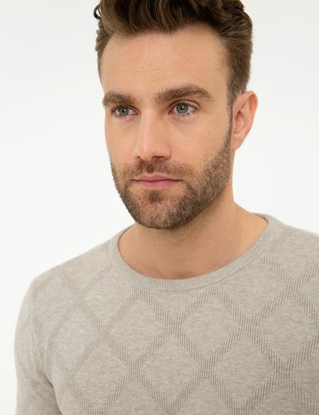 Kahverengi Triko Kazak - 50218128011