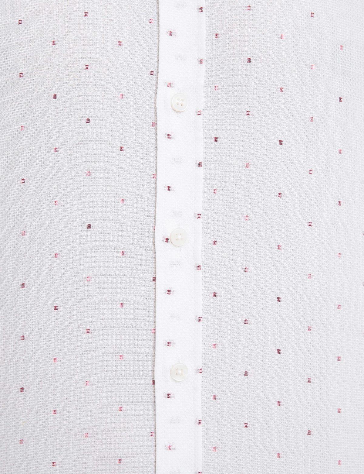 Bordo Slim Fit Uzun Kollu Gömlek - 50219452006