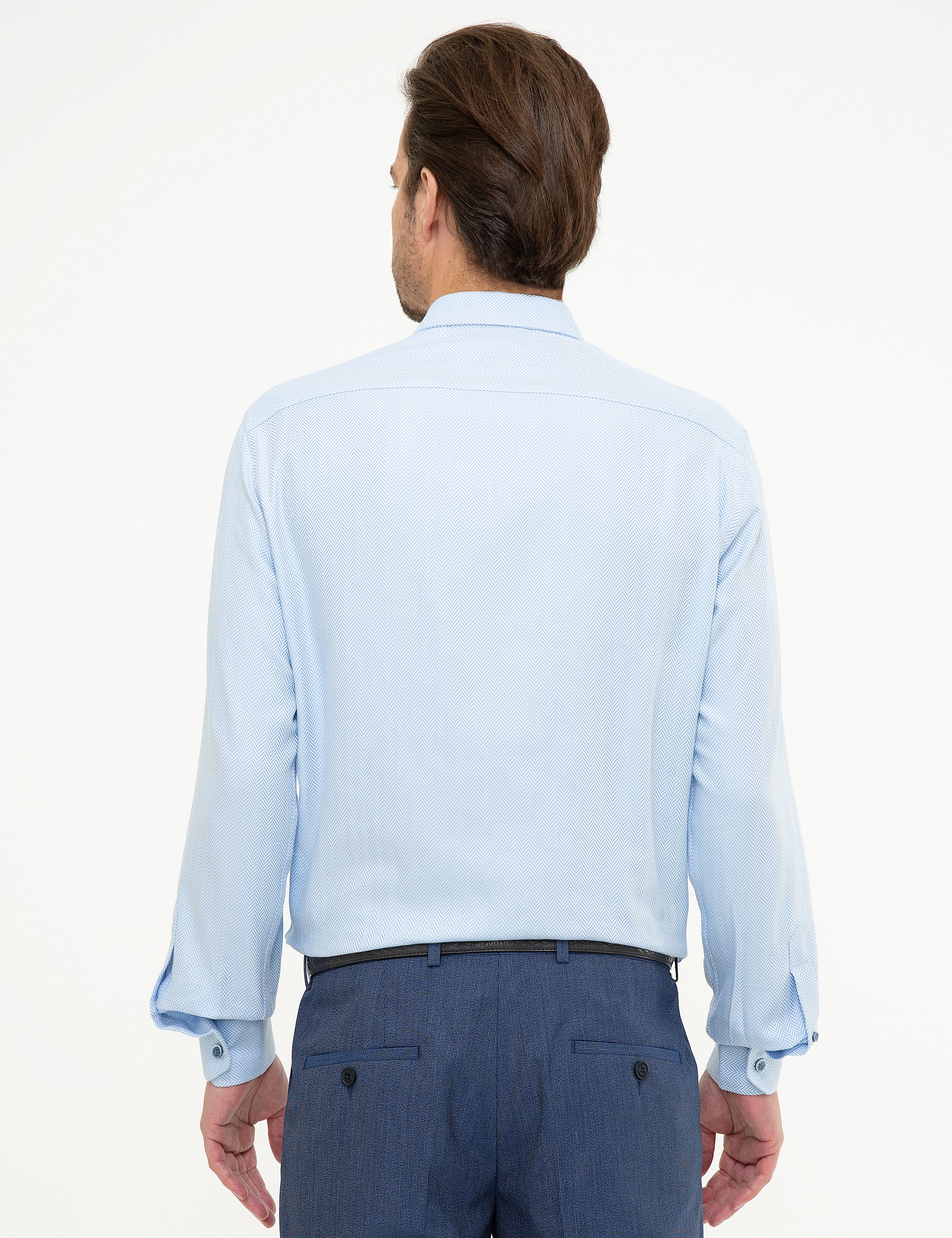 Açık Mavi Slim Fit Gömlek