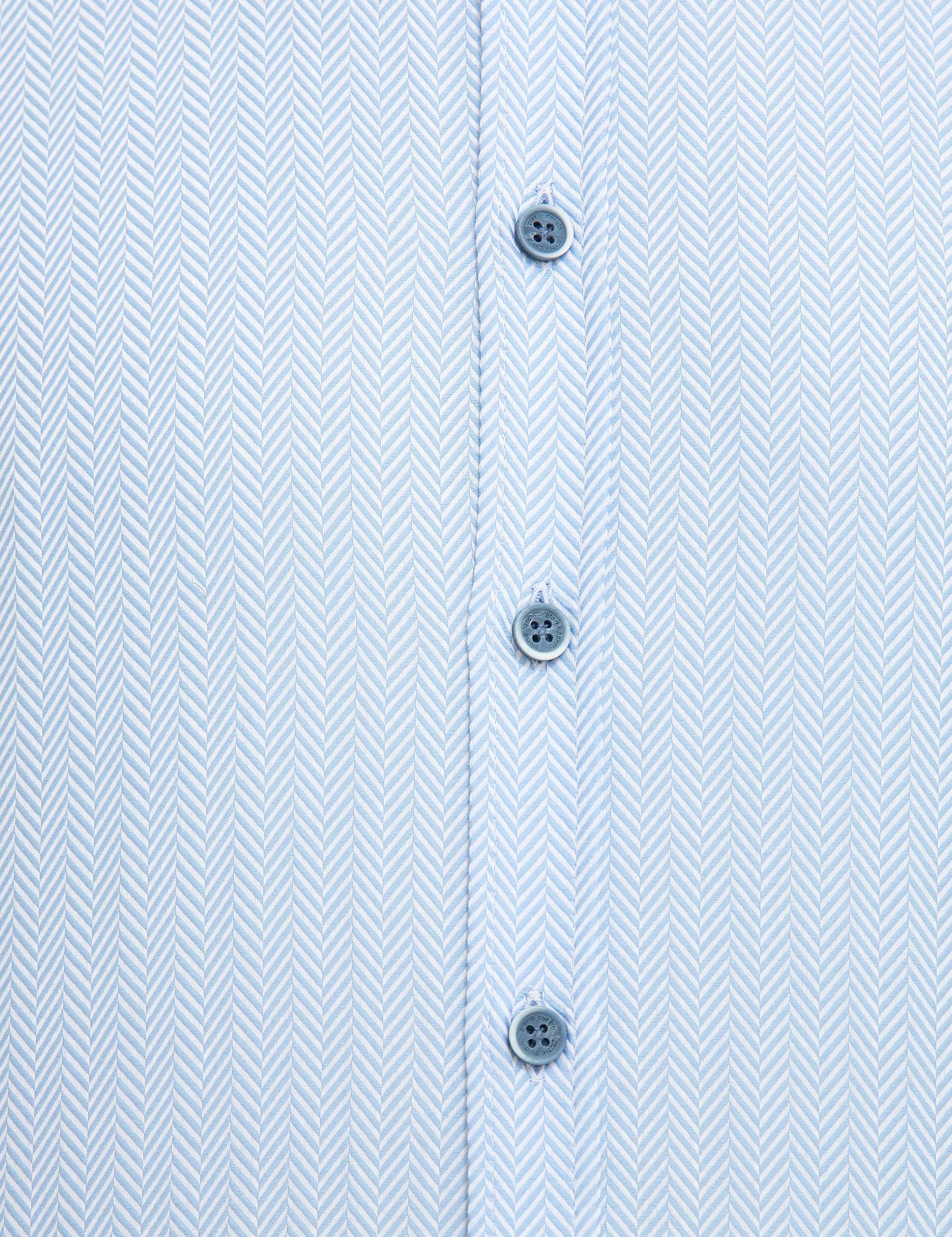 Açık Mavi Slim Fit Gömlek - Image 6