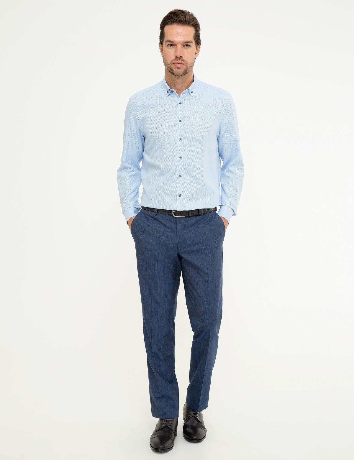 Açık Mavi Slim Fit Gömlek - 50219470001