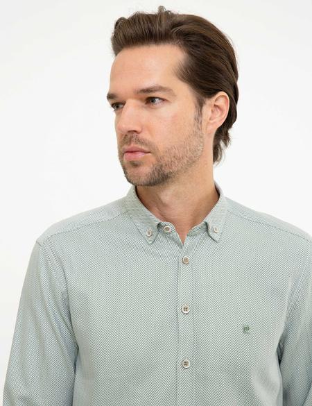 Yeşil Slim Fit Gömlek - 50219470014