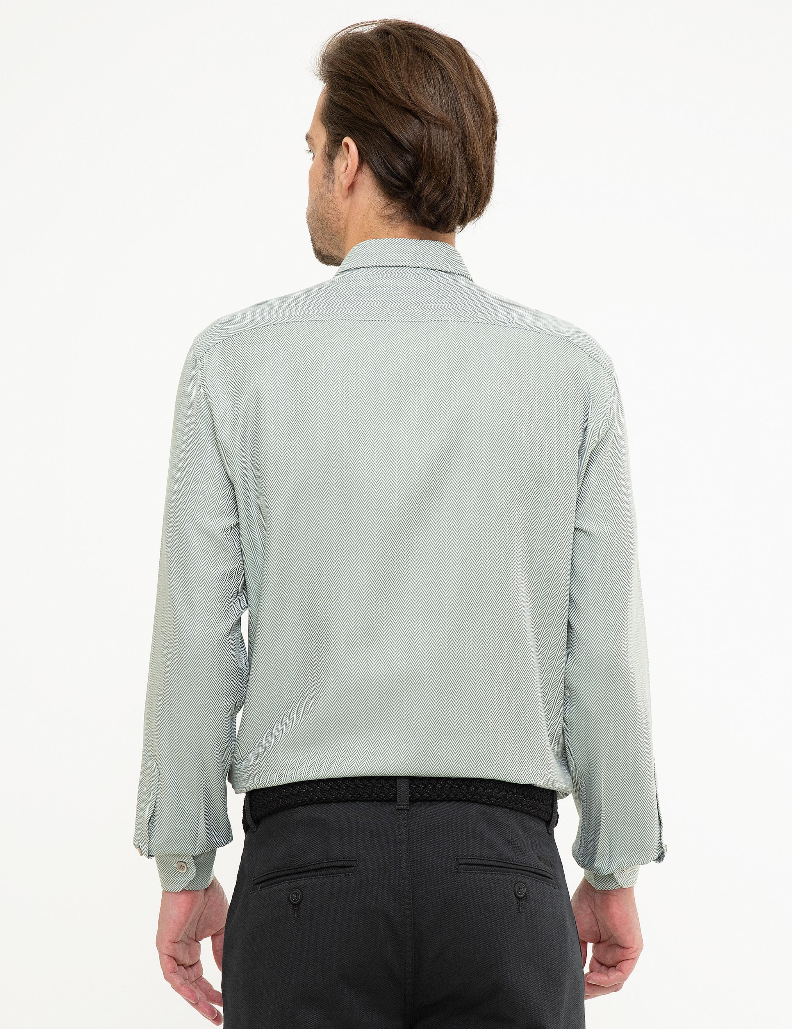 Yeşil Slim Fit Gömlek